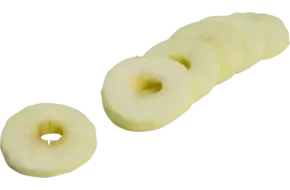 Appel schijven 5mm (hand gesneden) bak 1